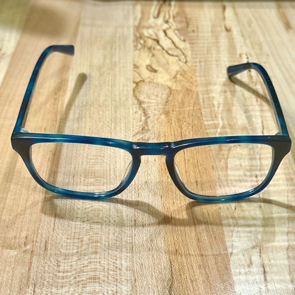 Warby Parker Benson Eyeglasses. Blue.